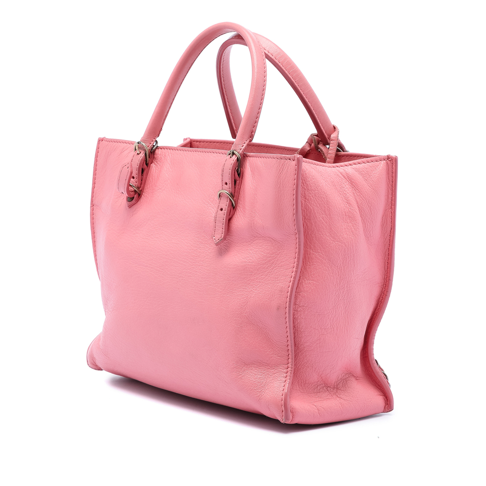 Pre-Loved Balenciaga Mini Leather Papier A4 Zip Around Tote - Picture 2 of 7
